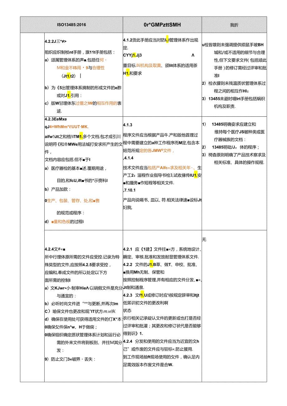 新版医疗器械GMP现场检查指导原则与ISO-13485：2016差异对比.docx_第3页