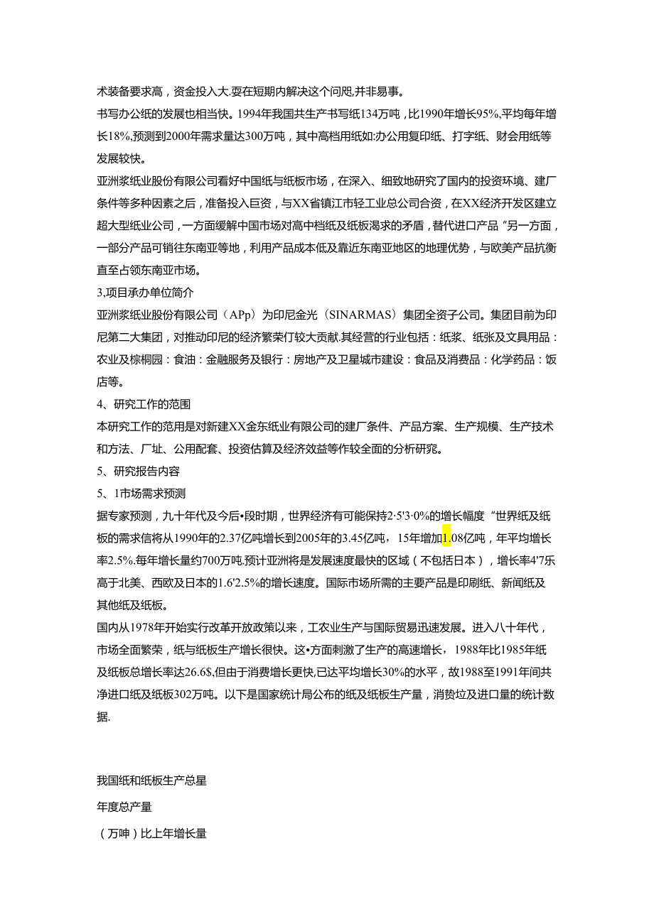 某纸业有限公司可行性研究报告.docx_第2页