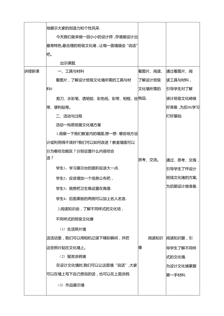 川民版劳动教育四上 第15课《设计班级文化墙》 教案.docx_第2页