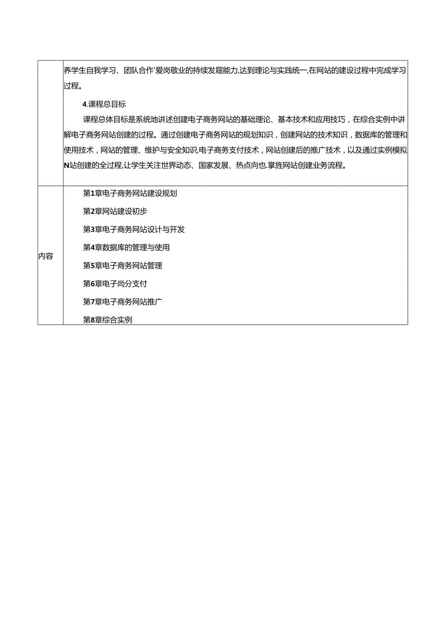 电子商务网站建设与实践（第4版）教案.docx_第3页