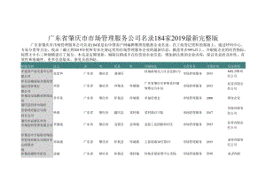 广东省肇庆市市场管理服务公司名录2019版184家.docx