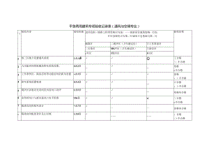 平急两用建筑专项验收记录表（通风与空调专业）.docx