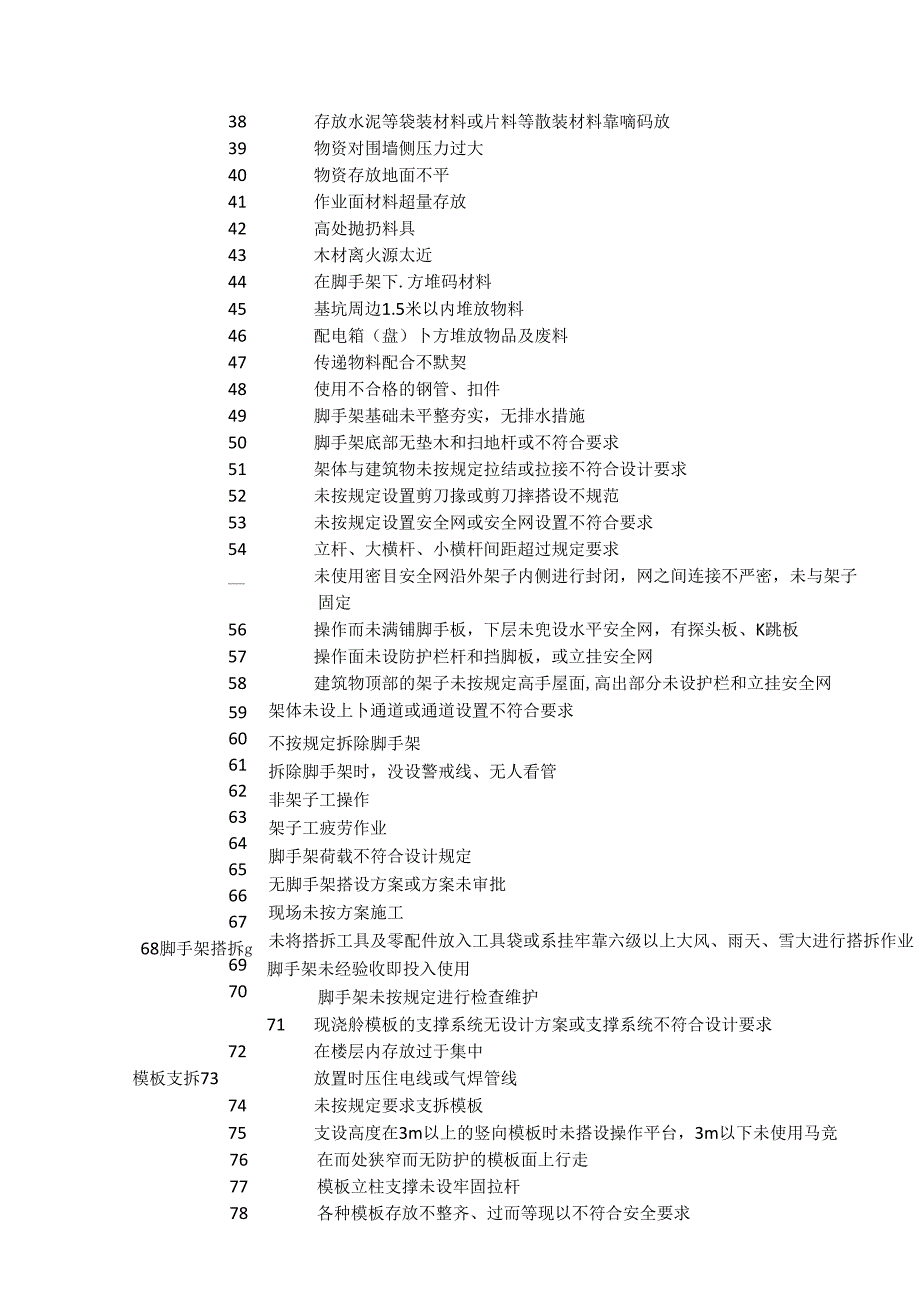 技能培训资料：426项施工危险源清单.docx_第2页