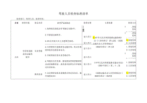 驾驶人员检查标准清单.docx