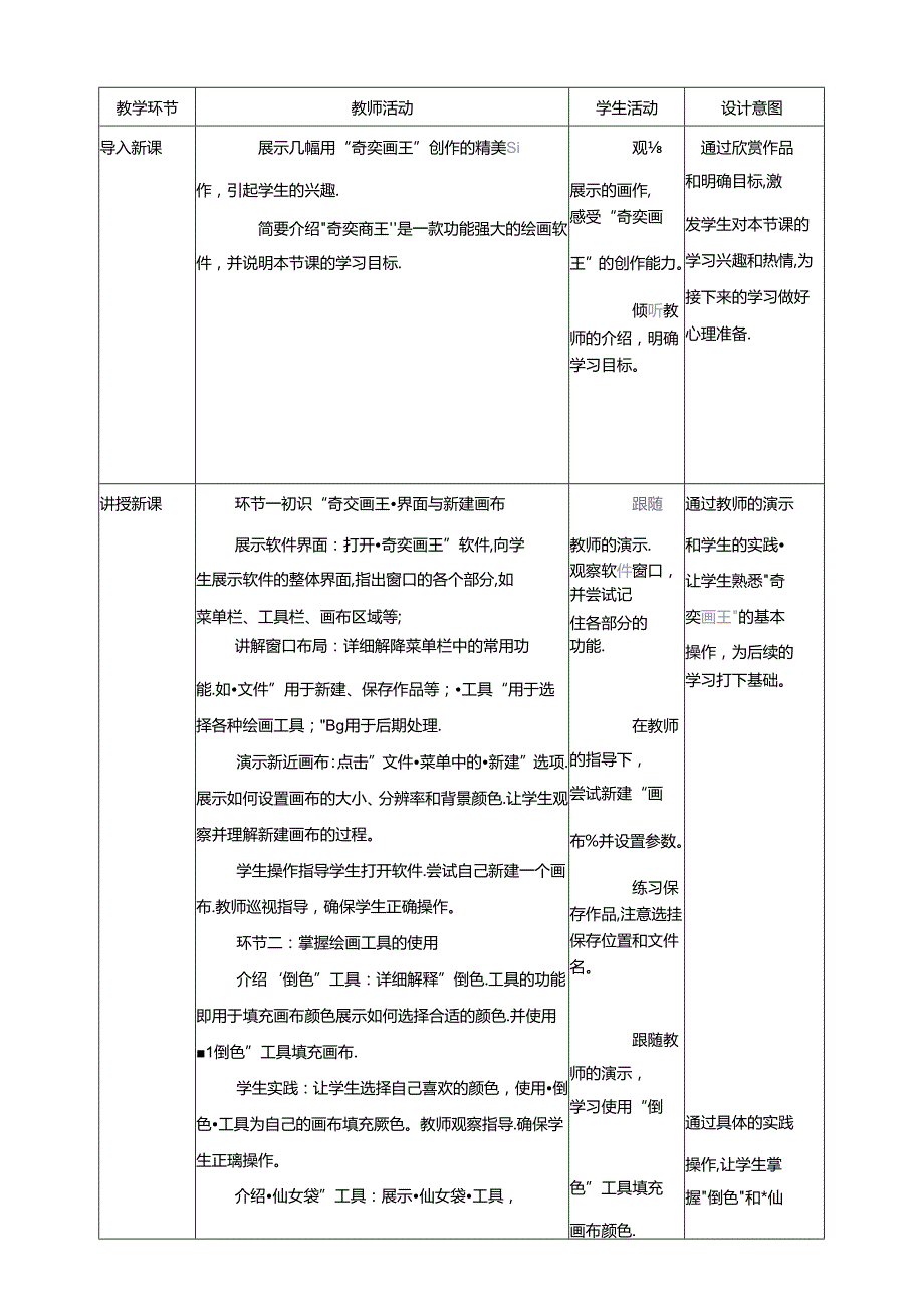 第16课 初识“奇奕画王” 教案2 三上信息科技黔教版.docx_第2页