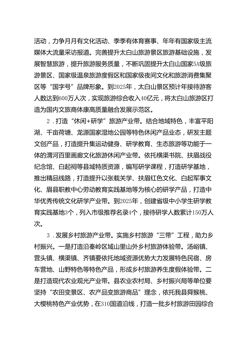 眉县文化旅游产业高质量发展三年行动方案（2023—2025年）.docx_第3页