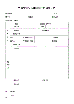 致远中学疑似辍学学生核查登记表.docx