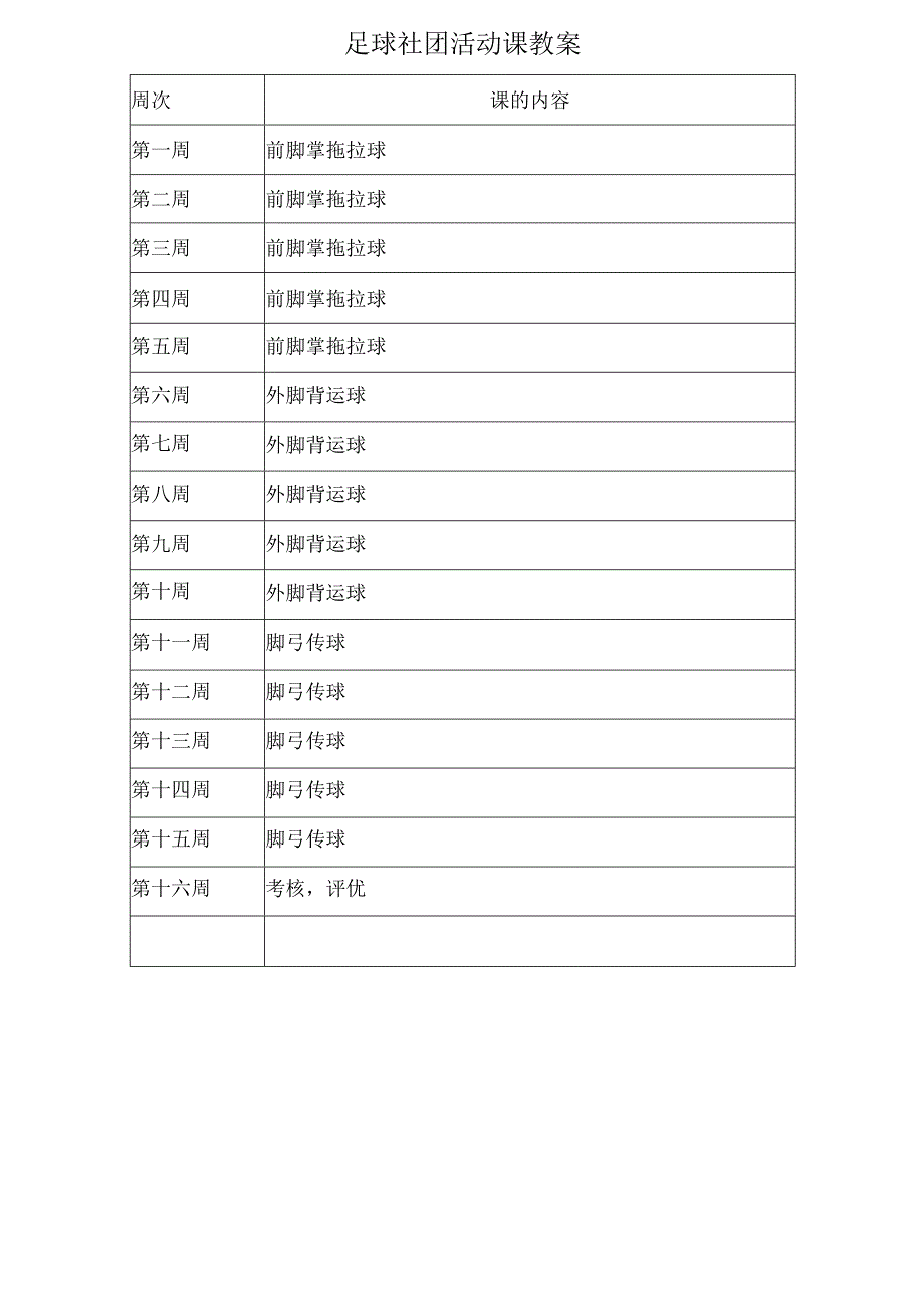 足球社团活动课教案（33页） .docx_第1页