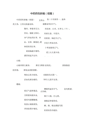 中药药性新编(续篇).docx