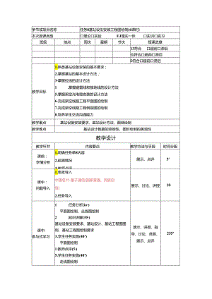 《通信工程勘察与设计项目化教程》教案-教学设计 任务8基站设备安装工程图绘制 （6课时）.docx