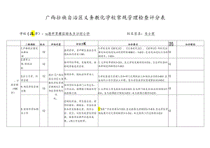 义务教育学校常规管理检查评分表(樟木沙村小学).docx