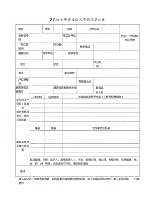 公安机关警务辅助人员报名登记表.docx