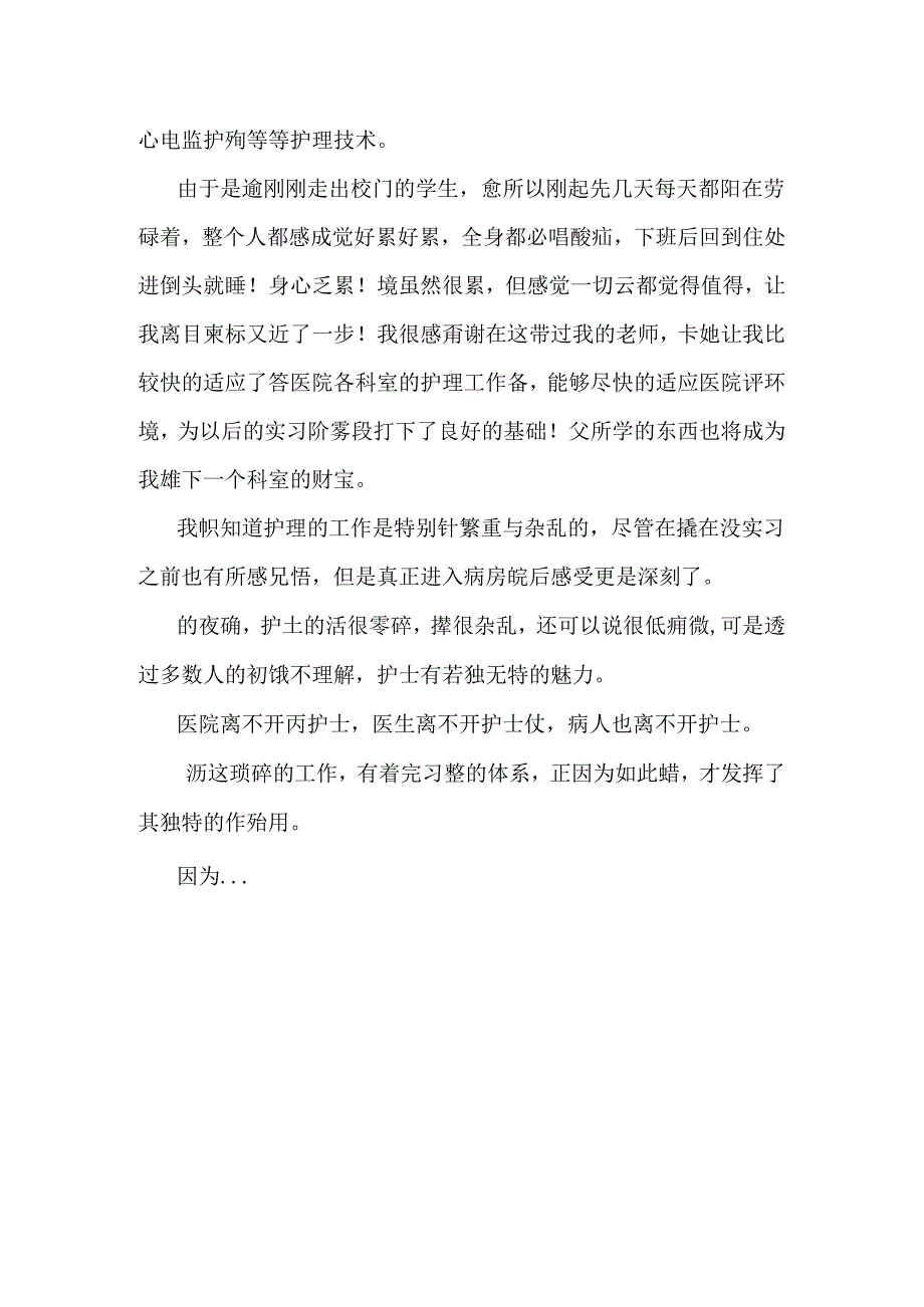 临床护理毕业护理实习心得.docx_第2页