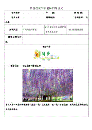 九年级散文阅读之如何把握作者思想感情龙小喜[1].docx