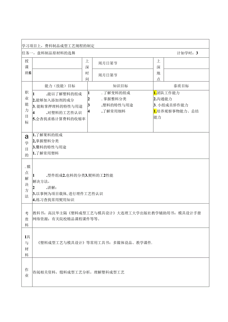 塑料成型工艺与模具设计（第四版）教学教案.docx_第2页