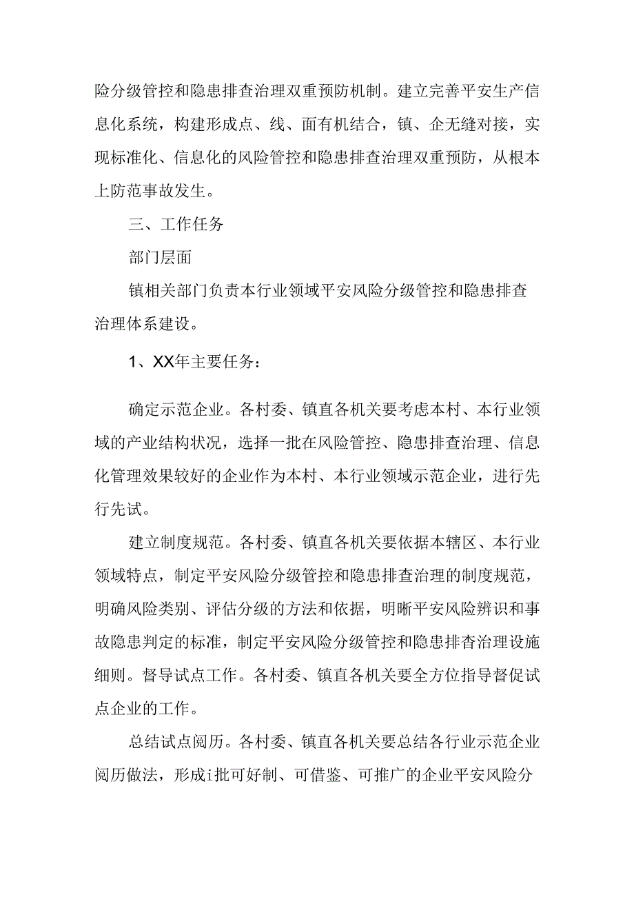 乡镇构建安全风险分级管控和隐患排查治理双重预防机制实施方案.docx_第2页