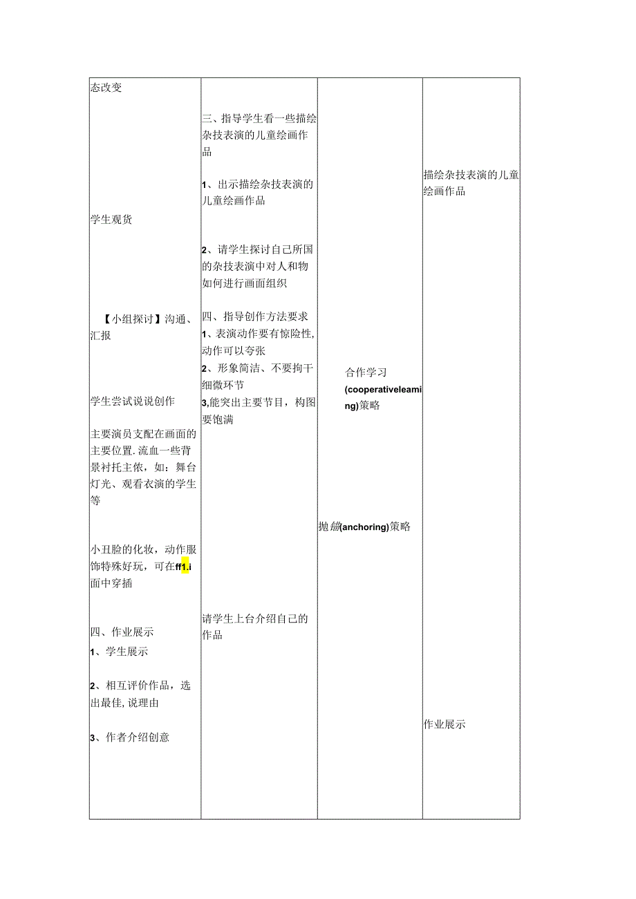 二年级上美术教案-中外杂技（欣赏）、杂技表演（记忆画）_上海版.docx_第2页