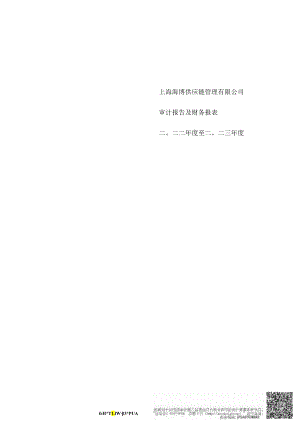 上海海博供应链管理有限公司二○二二年度至二○二三年度财务报表.docx