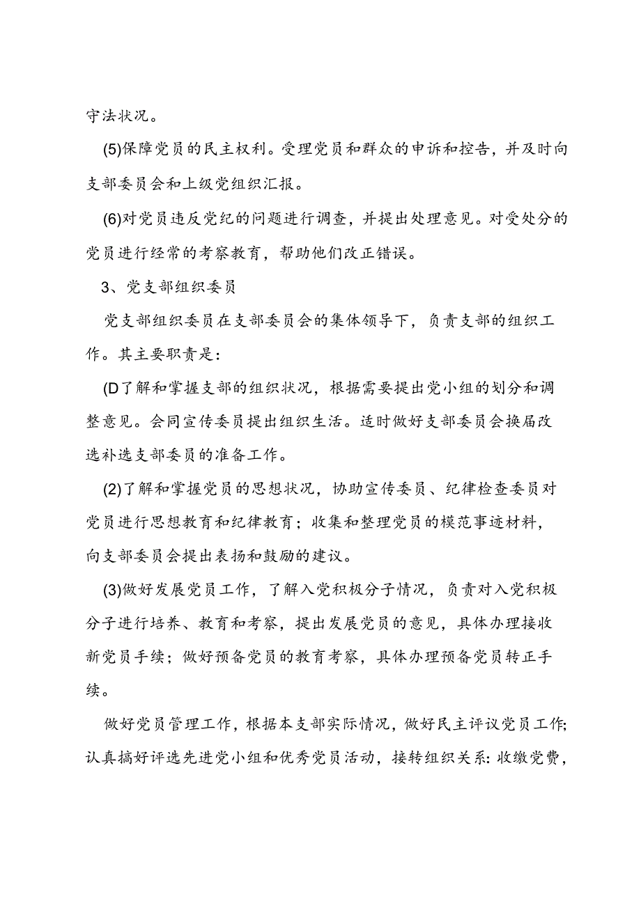 党支部班子成员职责及分工9篇.docx_第3页