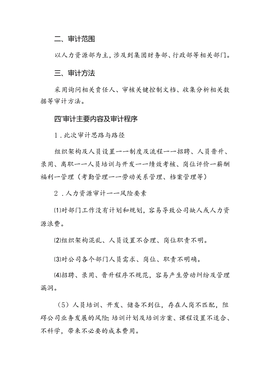 2024年人力资源审计工作方案.docx_第2页