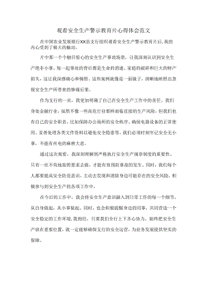 观看安全生产警示教育片心得体会范文.docx