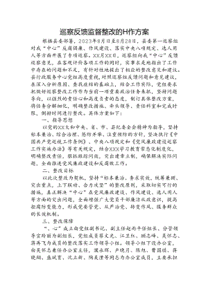 巡察反馈监督整改的工作方案.docx