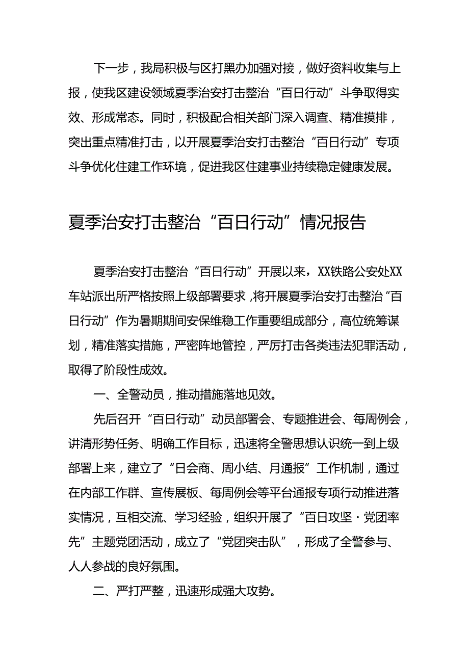 2024夏季治安打击整治“百日行动”工作总结七篇.docx_第3页