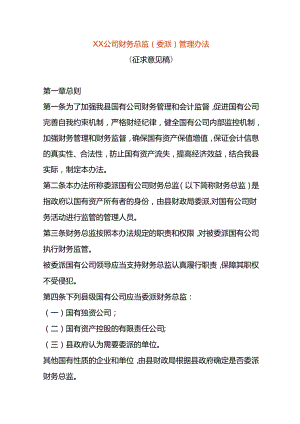 公司财务总监（委派）管理办法.docx