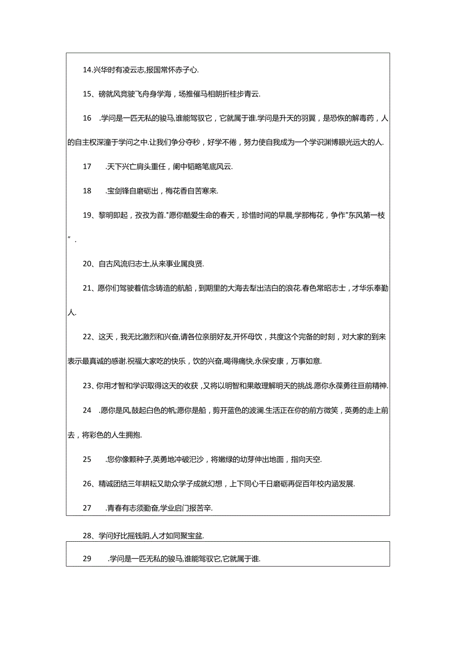 2024年升学庆典标语贺词（共17篇）.docx_第2页