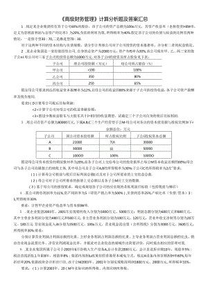 《企业集团财务管理》计算分析题及答案汇总.docx