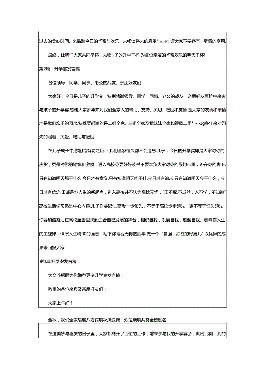 2024年升学宴发言稿（共10篇）.docx_第2页