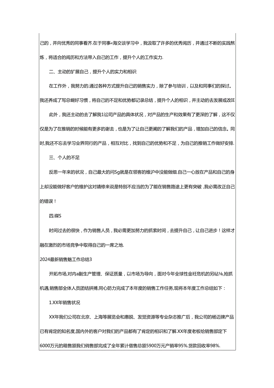 2024年2024最新销售年终工作总结.docx_第3页