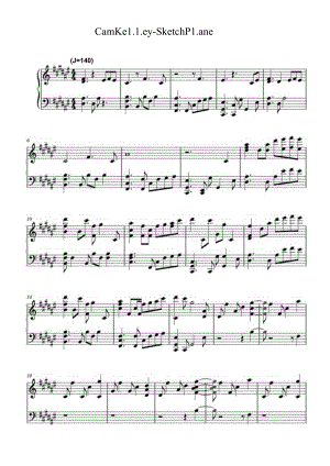Sketch Plane(蓝图） 高清钢琴谱五线谱.docx