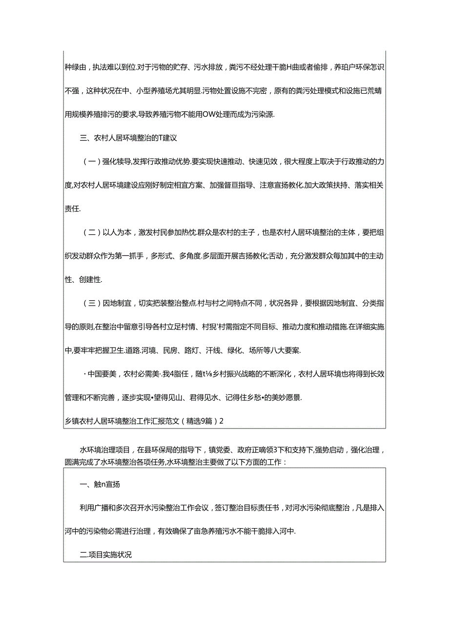 2024年乡镇农村人居环境整治工作汇报范文（精选9篇）.docx_第3页