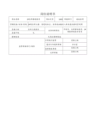 2＃生料磨巡检员岗位说明书.docx