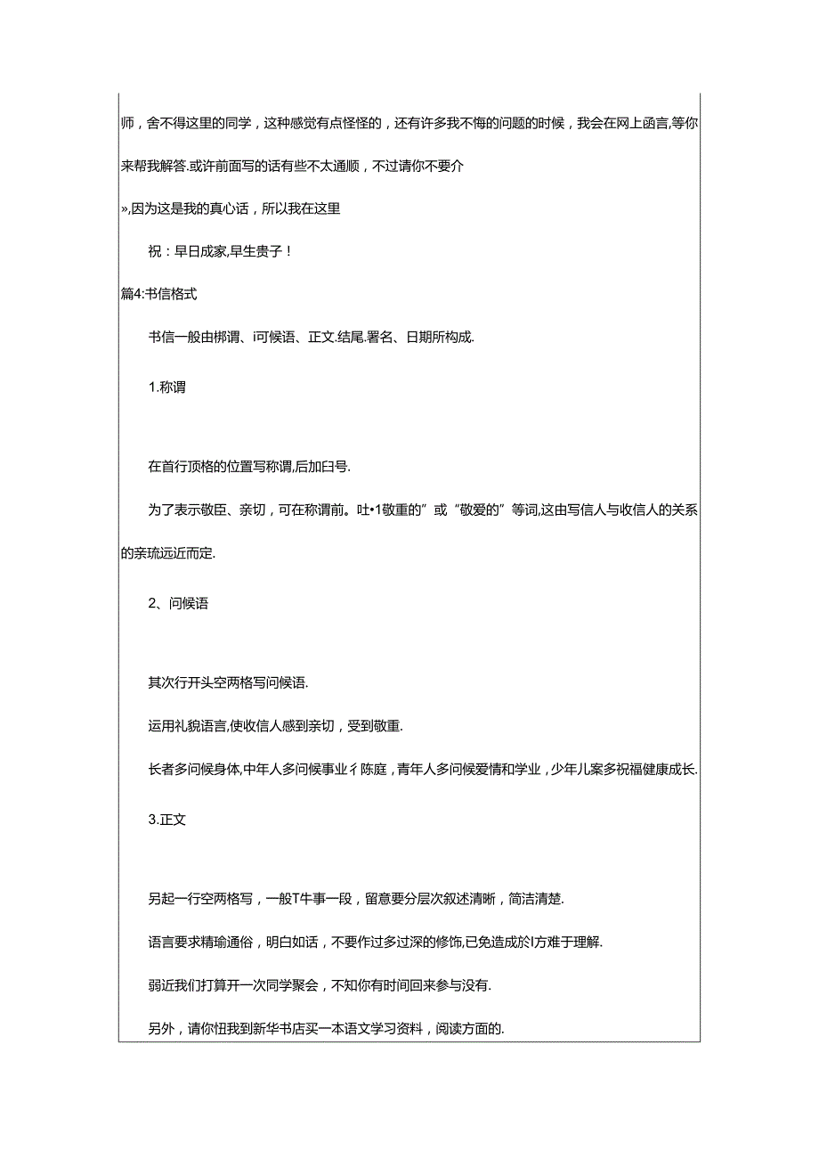 2024年书信格式范文大全（精选12篇）-相依范文网.docx_第2页