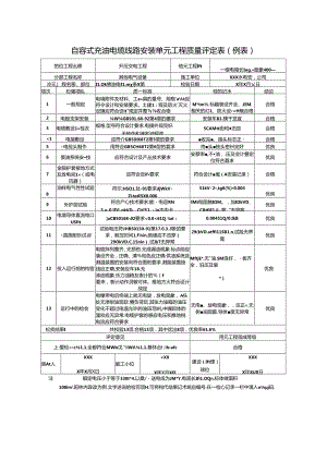 自容式充油电缆线路安装单元工程质量评定表.docx