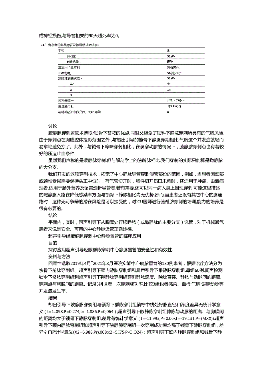 超声引导腋静脉穿刺置管术（超声引导经腋静脉穿刺中心静脉置管临床应用）.docx_第3页