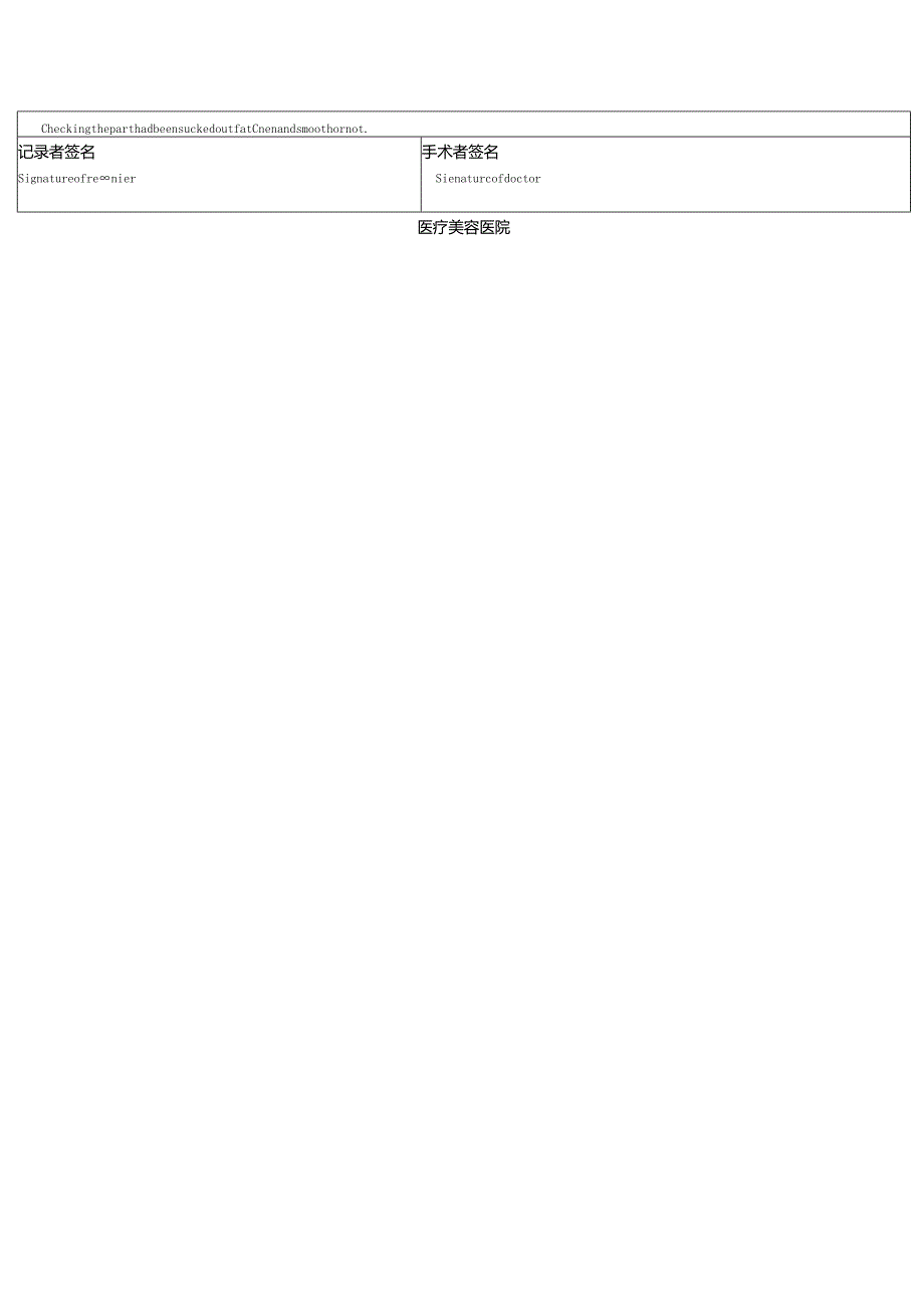 医美整形脂肪抽吸术手术记录单.docx_第2页