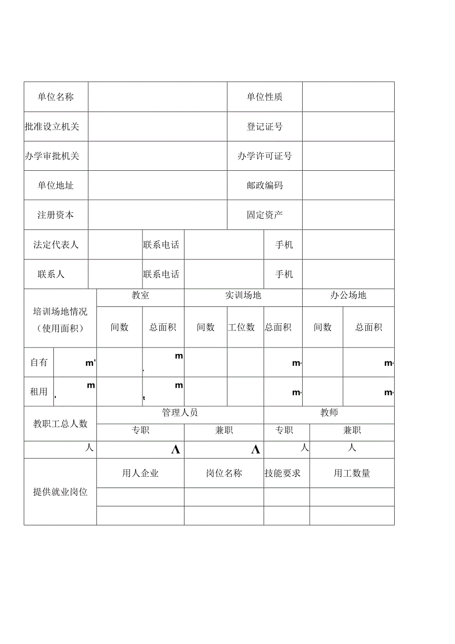 退役军人教育培训需求登记表.docx_第2页