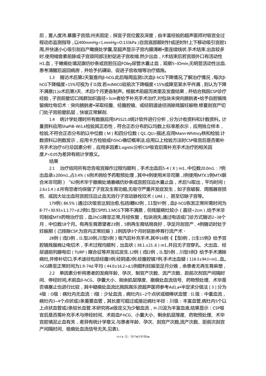 超声监测下吸宫术与清宫术治疗剖宫产瘢痕部位妊娠价值研究.docx_第2页