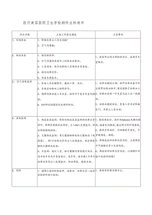 医院手术室卫生学检测作业标准书.docx