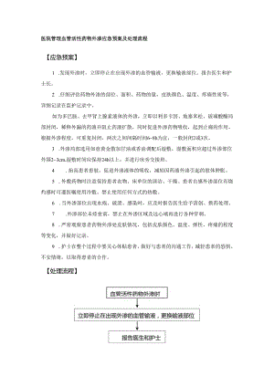 医院管理血管活性药物外渗应急预案及处理流程.docx