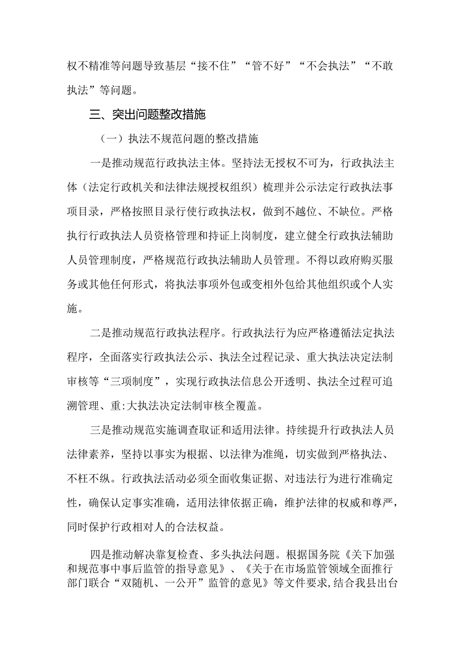 2024年开展行政执法突出问题整治年行动实施方案.docx_第3页