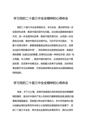 学习二十届三中全会精神的心得体会最新交流发言稿三十篇.docx