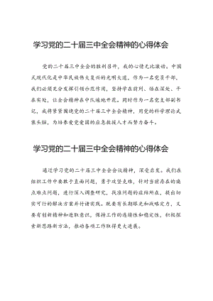 学习二十届三中全会精神心得体会最新版三十篇.docx