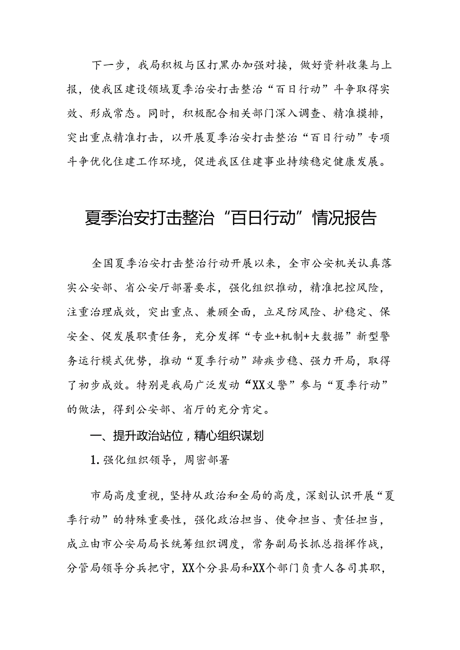 十二篇2024夏季治安打击整治“百日行动”工作总结.docx_第3页