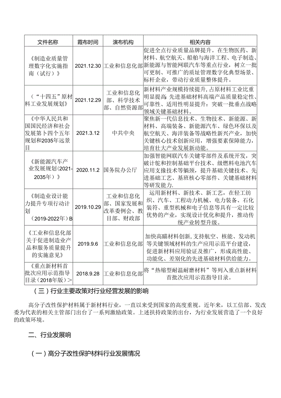 高分子改性保护材料行业深度分析报告政策法规、发展情况和趋势、上下游情况.docx_第3页