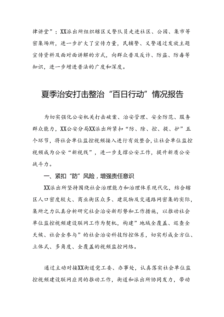 十八篇公安2024年夏季治安打击整治行动开展情况报告.docx_第3页