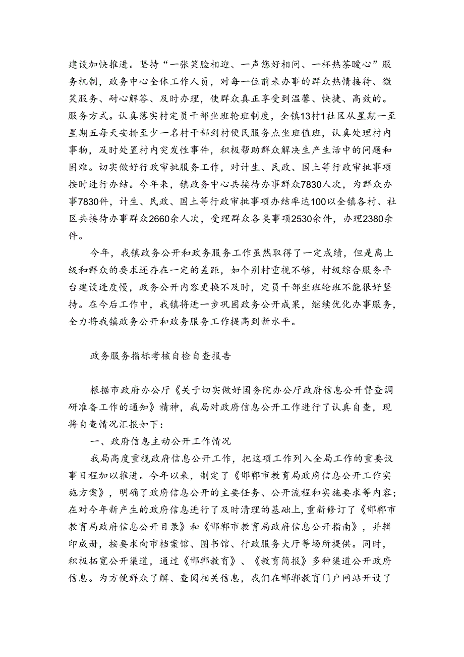 政务服务指标考核自检自查报告.docx_第2页